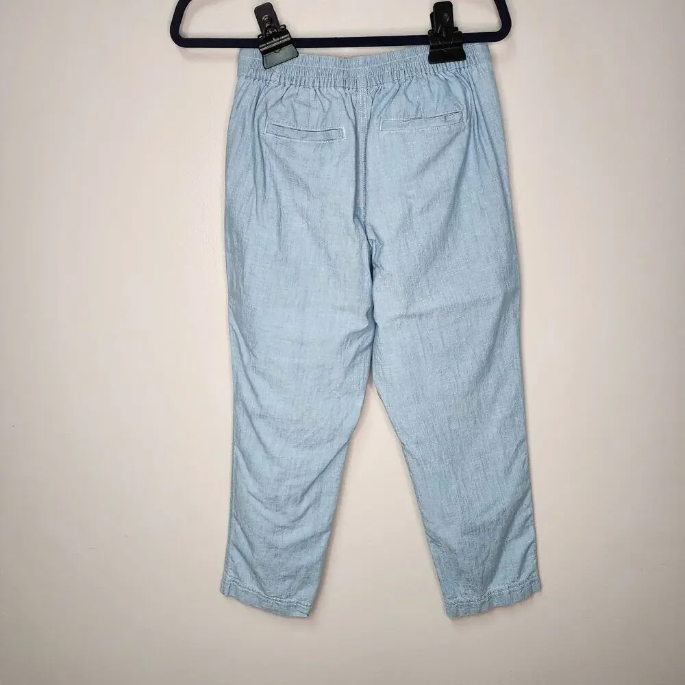 Women's J. CREW XS Reimagined Pull on Cotton Lounge Beach Pants
